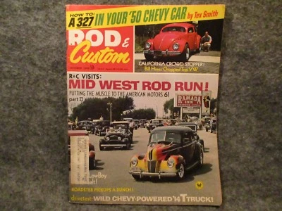 Rod & Custom Vintage Magazine October 1969 Vol. 17 No. 10 A 327 In Your 50 Chevy - Image 1 of 3