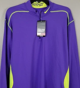 NIKE PRO COMBAT HYPERWARM 1/4 ZIP PULLOVER OBERTEIL SHIRT NEU 543596-531 (GR. 2XL) - Bild 1 von 12