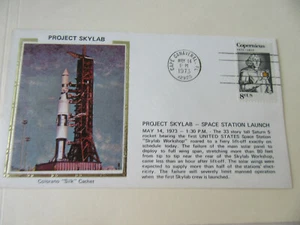 Space Station Launch Space Cover-Project Skylab Colorano Cachet Canaveral Cancel - Picture 1 of 3