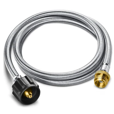 5Ft Propane Tank Adapter Hose 1lb to 20lb Converter for QCC1 Type1 LP Gas Grill - Image 1 of 4