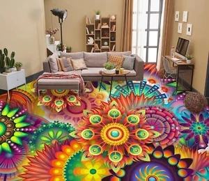 3D Colored Petals I4366 Floor WallPaper Murals Wall Print Decal AJ Coco 2024 - Picture 1 of 5