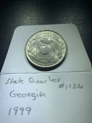 1999-P 25C Georgia 50 States Quarter (#1126) - Image 1 of 4