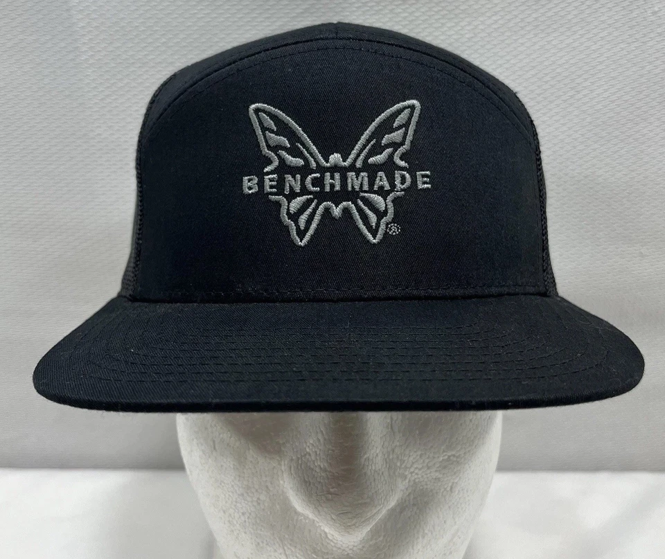 Sombrero trasero de malla a presión de mariposa hecho en banco negro talla única Richardson #112 Foto 1 de 4