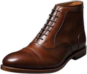Allen Edmonds mens Park Avenue Cap Toe Oxford Dress Boot 8, Dk Chili - Picture 1 of 6