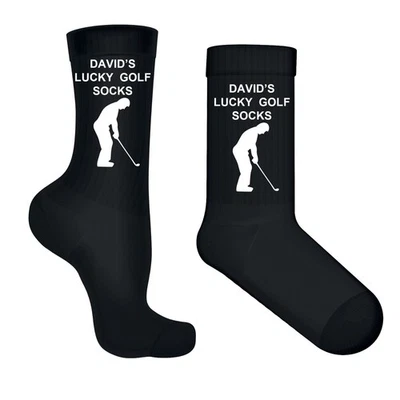 Custom Golfers Gifts. Lucky Golf Socks, The Ultimate Charm for Golf Enthusiasts, - Image 1 of 3