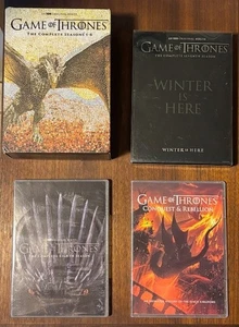 COMPLETE DVD SET GAME OF THRONES 1-8 + CONQUEST & REBELLION ADD'L  WESTEROS LORE - Picture 1 of 14