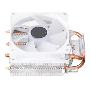 CPU Cooling Fan 3.5in 2 Heat Pipes 3pin 12VDC 2000RPM Hydraulic Bearing CPU A CB - Afbeelding 1 van 24