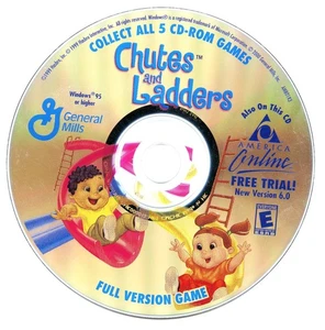 NEW Chutes and Ladders General Mills PC Game America Online, AOL Collectible CD - Picture 1 of 1