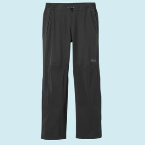 REI Co-op Rain Pants Men's XL Black Waterproof Zip Pocket Breathable Stretch NWT - Picture 1 of 11
