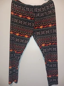 Celebrate Halloween Womens Leggings Pumpkins Print Size 3X - Picture 1 of 4
