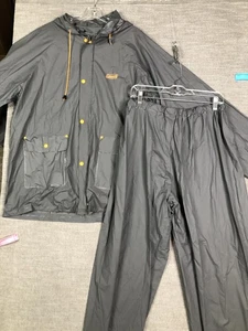 Coleman Rain Suit Jacket Pants Mens 2XL Gray Waterproof Hooded Set 2000021308 - Picture 1 of 24