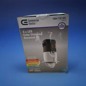 Commercial Electric 3 in. 2700K - 5000K White Blanco Recessed Integrated LED - Picture 1 of 8