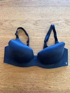 Victoria's Secret Noir Navy 38DDD Bare Infinity Flex Lightly Lined Demi Bra VS - Picture 1 of 2