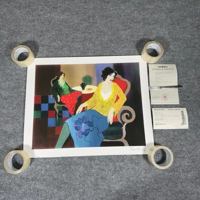 Little Round Table #7 By Itzchak Tarkay Seriolithograph 2009 Signed COA New - Image 1 of 4