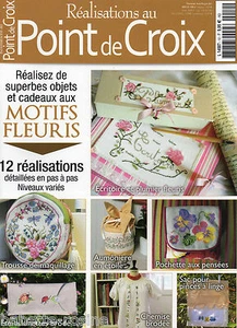 Réalisations au point de croix - N°10 / Motifs Fleuris - 12 réalisations - Picture 1 of 1