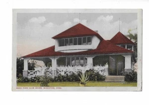 Postcard Weed Park Club House, Muscatine, Iowa, Early 1900s - Picture 1 of 2
