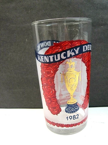1982 108th running Churchill Downs Kentucky Derby drinking glass mint tumbler Cover