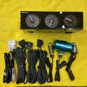 Defi 1DIN Water Temp, Oil Temp, Oil Pressure Gauge Set - Picture 1 of 10