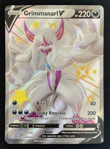 Carta GCC Pokemon Grimmsnarl V SV116/SV122 Shining Fates ultra rara quasi nuova - Foto 1 di 2