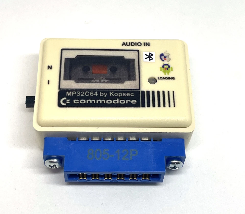 MP32C64 Bluetooth COMMODORE 64 Datassette emulator+306 games C64, C128, VIC20 - Immagine 1 di 4