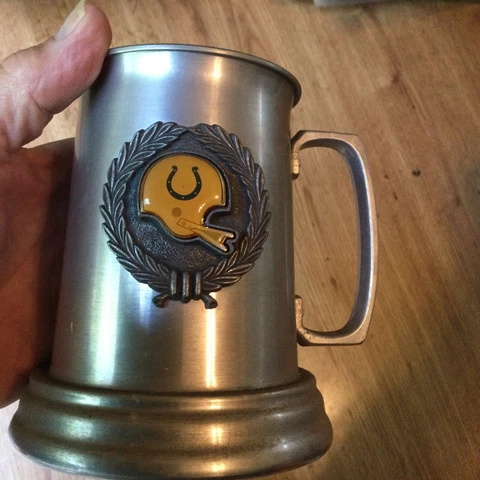 Vtg Baltimore Colts Mug Baltimore Colts Football NFL Collectible Pewter? Cover