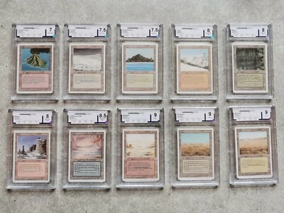 MtG - Complete Set Dual Lands - Revised (CMG 7-9; NM to MINT) - Bild 1 von 4