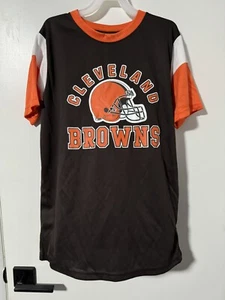 Camisa Cleveland Browns Juvenil XL (14-16) Fútbol NFL Equipo Ropa Marrón - Imagen 1 de 3