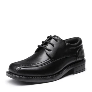 Bruno Marc Boy's Black Classic Oxfords Dress Shoes NIB - Picture 1 of 10