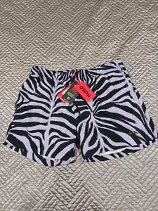 Hugo Boss black label zebra print Swim trunks Quik-dry size XL - Picture 1 of 2
