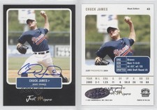 2004 Just Minors Just Prospects Black Auto /25 Chuck James #43 Auto