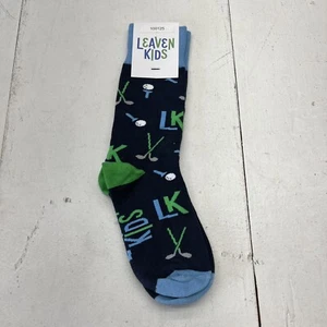 Sock Club Blue Golf Print Crew Socks Men’s Size 7-12 NEW - Picture 1 of 3
