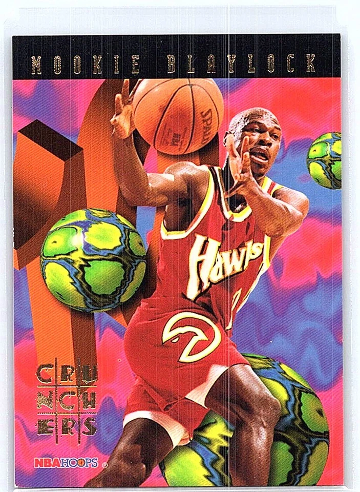Mookie Blaylock 1995-96 Hoops #25 Basketball Card Atlanta Hawks - Image 1 of 2
