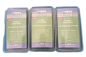 Biore • SHINE CONTROLL • Oil Blotting Sheets 195 Total SHEETS ( 3 × 65 SHEETS ) - Picture 1 of 4