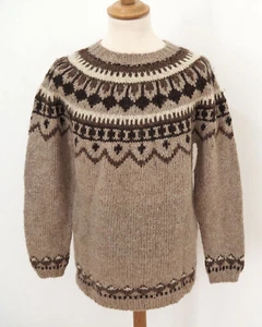 Herren Island Norweger Strick Pullover Grösse M Schurwolle Handarbeit K580 - Bild 1 von 3