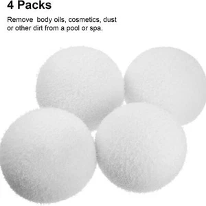4Ps Hot Tub Scum Eliminating ball Oil Absorbing scum Ball for Swimming Reusable - Picture 1 of 12