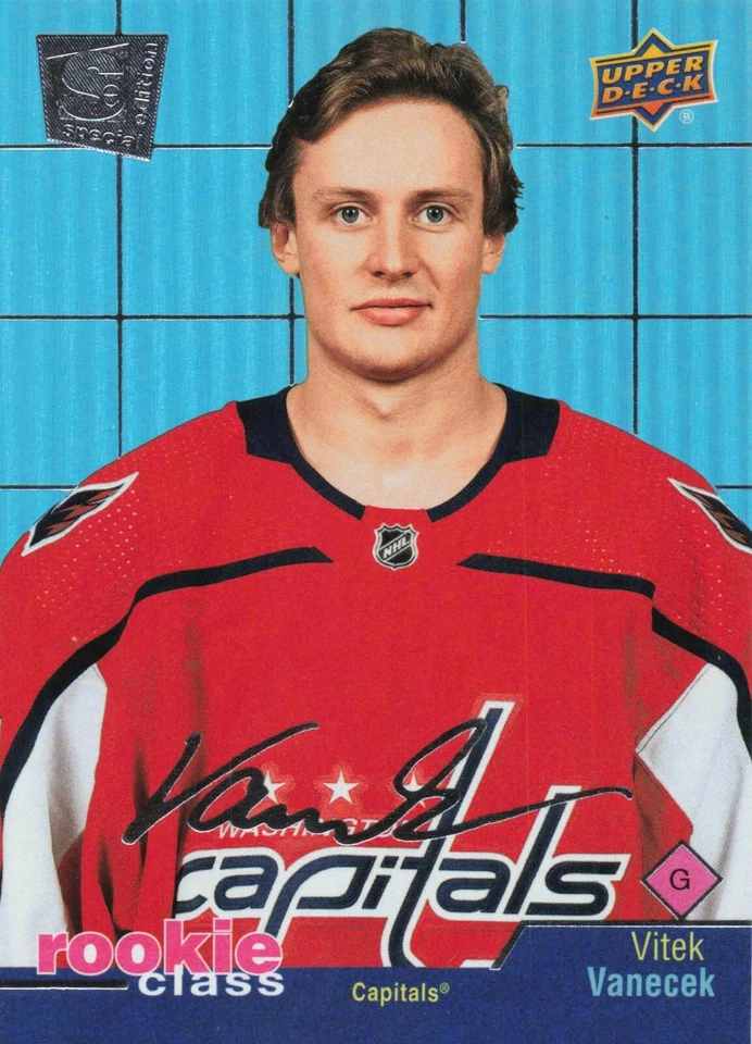 2020-21 Vitek Vanecek UD Extended Series Rookie Class SE Hockey Card #RC-45 - Image 1 of 2