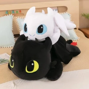 30 cm 40 cm Plüsch Drache Spielzeug Kawaii weiß schwarz Dinosaurier Tier Stofftier Plüsch zu - Bild 1 von 8