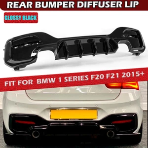 Rear Bumper Diffuser Spoiler Lip Fits BMW F20 F21 M sport 2015~19 118i 120i 125i - Picture 1 of 9