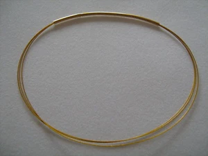 Edelstahl Halsreif 3-reihig jede Länge Collier Halskette auf Maß goldfarben gold - Bild 1 von 4
