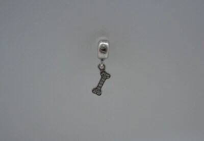 I LOVE MY DOG Auténtico Pandora Plata Hueso Mascota Colgante Dije 791263CZ Foto 1 de 4