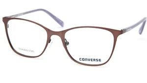 New Converse Eyeglasses Frame - Q202 - Brown/ Purple Glitter Temples (49-17-135) - Picture 1 of 7