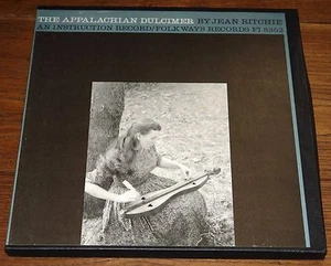 JEAN RITCHIE ~ THE APPALACHIAN DULCIMER ~ USA FOLKWAYS BOX LP 1963 WITH BOOK - Picture 1 of 10