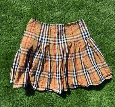 Mini-saia plissada BURBERRY para meninas - Tamanho pequeno autêntica  - Imagem 1 de 4