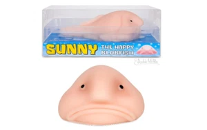 Blobfish Squishy Toy Stretchy Sticky Sad Human Face Fish Toys Room Decor Kid Fun - Picture 1 of 6