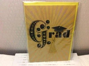 RSVP GRADUATION GREETING CARD New w/envelope 3D High Note "Grad Brilliant!...." - Picture 1 of 2