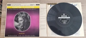 SXL 2224 ED1 Mahler Kindertotenlieder Flagstad Boult NEAR MINT Decca WBG 1st - Picture 1 of 3