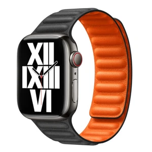 For Apple Watch Strap Leather Link Band Ultra 2 9 8 7 SE 6 5 4 3 2 42/44/45/49mm - Picture 1 of 41