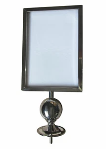 CITRONIC BALL HEAD A4 PORTRAIT SIGN ADVERTISING HOLDER W/ 360° ROTATION ON BASE  - Picture 1 of 1