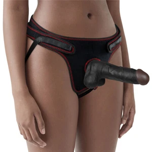 Lovetoy 7.5" Easy Strap On Penis Dildo Adjustable Harness for Women, Lesbian - Picture 1 of 36