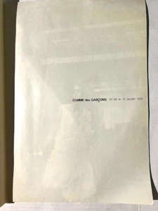 Seltener 1985 COMME des GARCONS No 86 Magazinkatalog Peter Lindbergh 80er - Bild 1 von 6